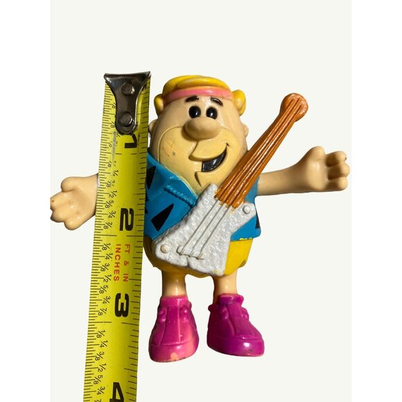 Flintstone Barney Rubble Figurine With Guitar 1991Hanna Barbera - Picture 3 of 10